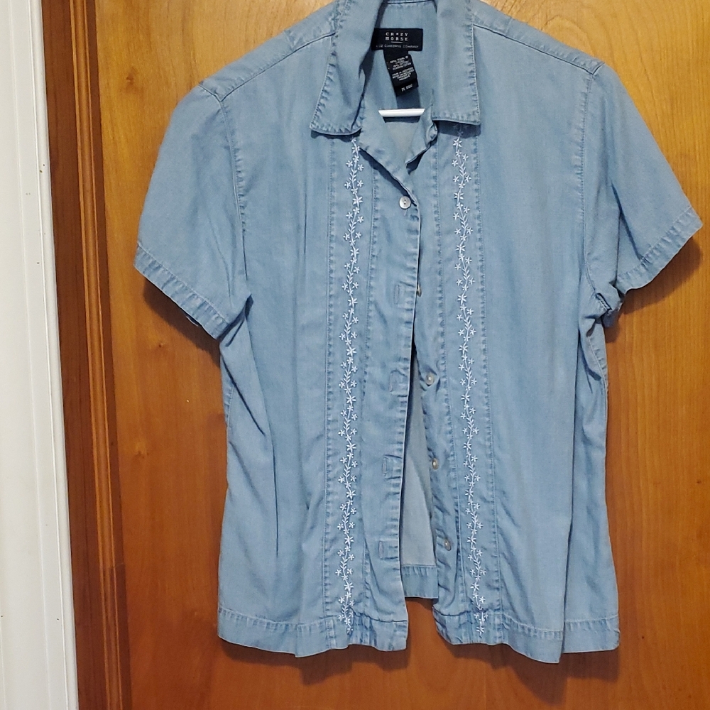 Liz Claiborne Denim Blue Shirt